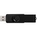 Rotate Metallic USB-Stick, schwarz, 2GB