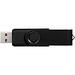 Rotate Metallic USB-Stick, schwarz, 64GB