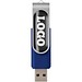 Rotate USB-Stick 3.0 mit Doming, blau, 128GB