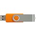 Rotate USB-Stick 3.0 mit Doming, orange, 128GB