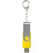 Rotate USB-Stick 3.0 mit Schlüsselanhänger, gelb, 16GB