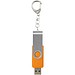 Rotate USB-Stick 3.0 mit Schlüsselanhänger, orange, 128GB