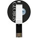 Round Credit Card USB-Stick, weiss, 4GB