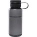Ryder 900 ml RCS-zertifizierte RPET-Sportflasche mit Multifunktionsdeckel, schwarz