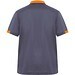 Samurai Kurzärmeliges Poloshirt mit antibakterieller Wirkung, 160 g/m2, unisex, blei/orange, S