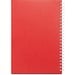 SCHILLER. Notizblock A5 mit flexiblem Cover, hergestellt aus 100 % Recyclingpapier, Rot