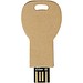 Schlüssel USB-Stick 2.0 aus recyceltem Papier, Kraftpapier, 32GB