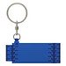 Schlüsselanhänger Maßstab, blau/transparent