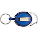 Schlüsselanhänger mit Karabiner und ausziehbarem Schlüsselring, blau