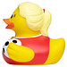 Schnabels® Bade-Ente Fußballerin, bunt
