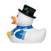 Schnabels® Bade-Ente Schneemann, weiß