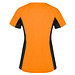Shanghai Sport T-Shirt für Damen, Fluor Orange / schwarz, 2XL