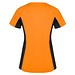 Shanghai Sport T-Shirt für Damen, Fluor Orange / schwarz, S