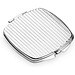 SHIMMER. Doppelter Taschenspiegel aus Metall, Silber
