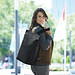 HALFAR Einkaufstasche Shopper Circle, schwarz meliert
