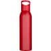 Sky 650 ml RCS-zertifizierte, einwandige Trinkflasche aus recyceltem Edelstahl, rot