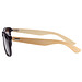 Sonnenbrille Bamboo, schwarz/braun