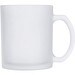 Sublimationstasse aus gefrostetem Glas LEA, transparent