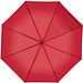 Taschenschirm aus Pongee mit Karabinergriff, rot