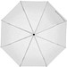 Taschenschirm aus Pongee mit Karabinergriff, weiss