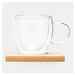 Tassen-Set BAMBOO DUO,braun, transparent