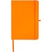 Teak A5 Hardcover Notizbuch, liniert, aus recyceltem Material, orange