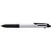 Trine 3-Farben RCS recycelter Kugelschreiber mit Stylus, silber