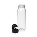 Trinkflasche Active Junior, 650 ml, RENEW, transparent/schwarz