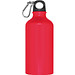 Trinkflasche aus Aluminium mit Karabinerhaken, 500 ml, rot
