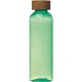 Trinkflasche aus PET mit Bambusdeckel, 500ml , grün