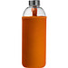 Trinkflasche mit Neoprensleeve 1,0 l, orange