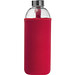 Trinkflasche mit Neoprensleeve 1,0 l, rot