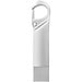 Typ C USB Stick 3.0 mit Karabiner, silber, 64GB