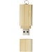 USB-Stick 2.0 aus Bambus mit Schlüsselanhänger, natural, 128GB