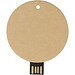 USB-Stick 2.0 rund aus recyceltem Papier, Kraftpapier, 64GB