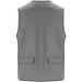 Venera Arbeitsweste mit V-Ausschnitt und mehreren Taschen, 200 g/m2, blei, XL