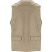 Venera Arbeitsweste mit V-Ausschnitt und mehreren Taschen, 200 g/m2, dunkelsand, XL