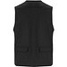 Venera Arbeitsweste mit V-Ausschnitt und mehreren Taschen, 200 g/m2, schwarz, 3XL