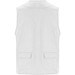 Venera Arbeitsweste mit V-Ausschnitt und mehreren Taschen, 200 g/m2, weiss, L