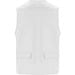 Venera Arbeitsweste mit V-Ausschnitt und mehreren Taschen, 200 g/m2, weiss, S