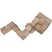 Würfelschlange aus Holz EMANUELE, beige