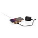 XD COLLECTION 10W Wireless-Charger mit USB aus Bambus, braun