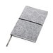 XD COLLECTION A5-Softcover-Notizbuch aus GRS zertifiert recyceltem Filz, grau