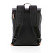 XD COLLECTION Laptop-Rucksack Canvas, PVC frei, schwarz