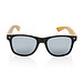 XD COLLECTION Sonnenbrille aus Bambus und RCS recyceltem Kunststoff, schwarz