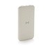 XD COLLECTION Wireless Powerbank aus RCS Standard recyceltem Kunststoff, weiß