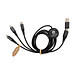 XD XCLUSIVE Terra 120cm 6-in-1-Kabel aus RCS recyceltem Aluminium, grau