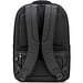 YANGON BPACK. Diebstahlsicherer Rucksack aus Twill mit wasserabweisender Beschichtung und recyceltem 600D-Polyester für Laptops 17'3", Schwarz