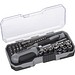 41 teiliges Werkzeugset inkl. Ratsche, silbergrau