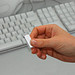 Mini-USB-Stick Swing, 16 GB, silber